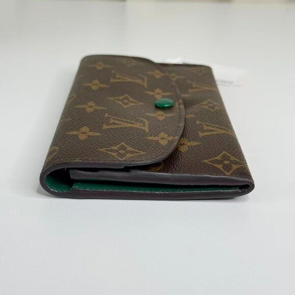 Louis Vuitton Monogram Canvas Wallet with Green Accent - Picture 4 of 7